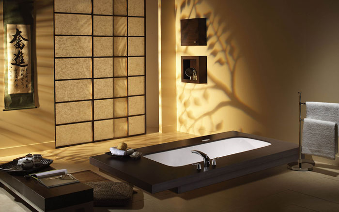 The Elegant Design Of Japanese Styled Bathroom 8