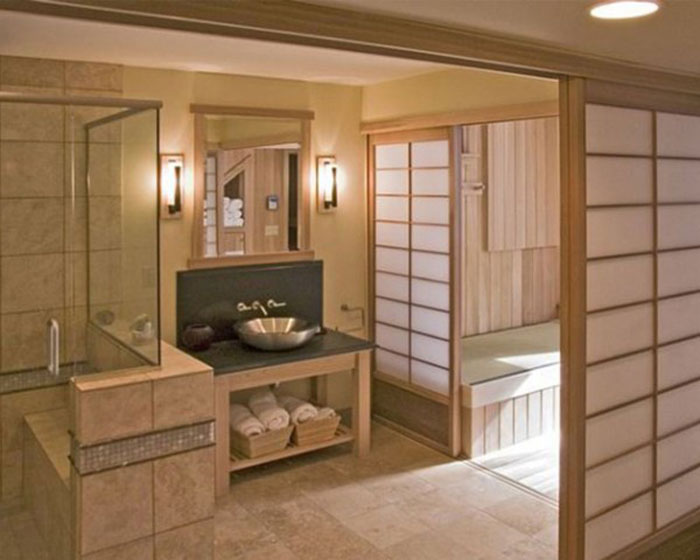 The Elegant Design Of Japanese Styled Bathroom 16
