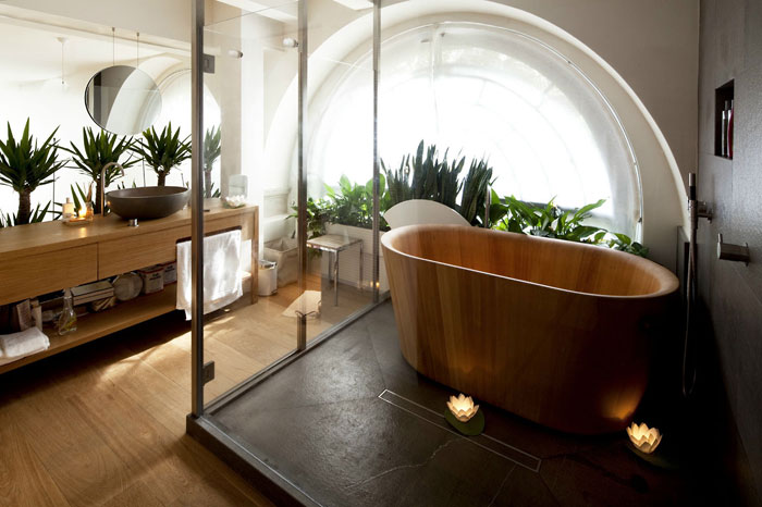 The Elegant Design Of Japanese Styled Bathroom 1