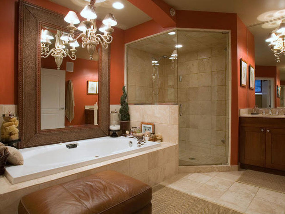 Add Warmth To Your House With Ideas From These Red Bathroom Interiors (1)