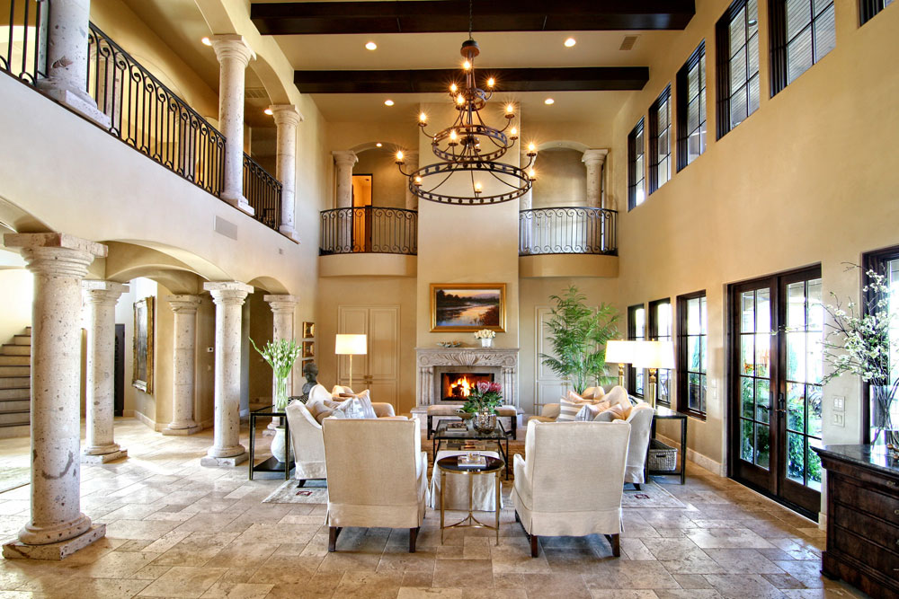 Contemporary Tuscan Living Room