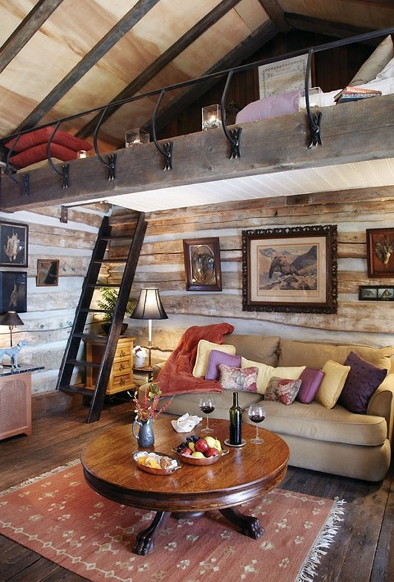 Log Cabin Interior Design 47 Decor Ideas - Small Log Home Decorating Ideas