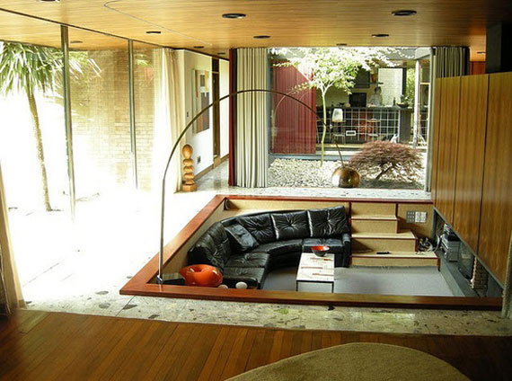 s12 Best Sunken Living Room Designs (41 Conversation Pits)