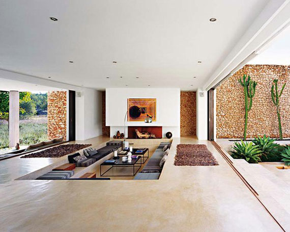 s20 Best Sunken Living Room Designs (41 Conversation Pits)