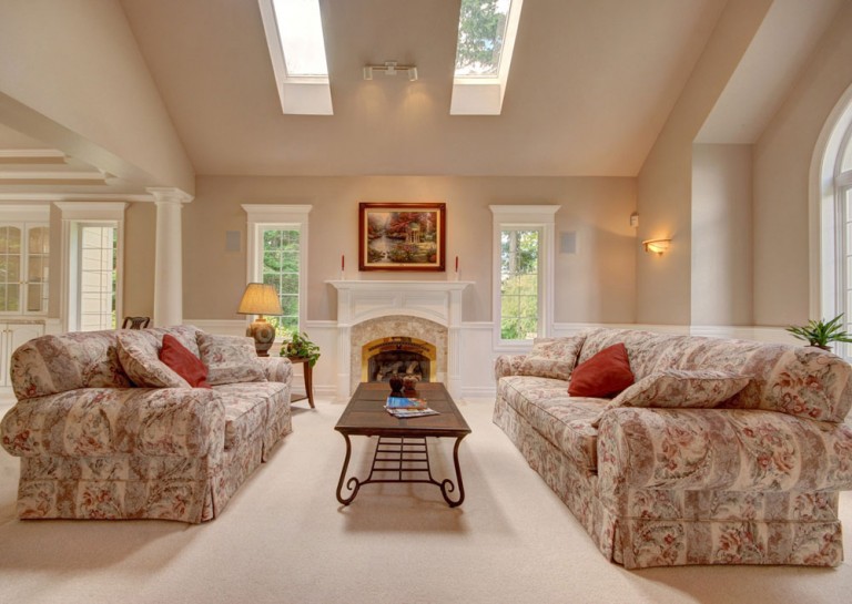 Vaulted Ceiling Living Room Design Ideas
