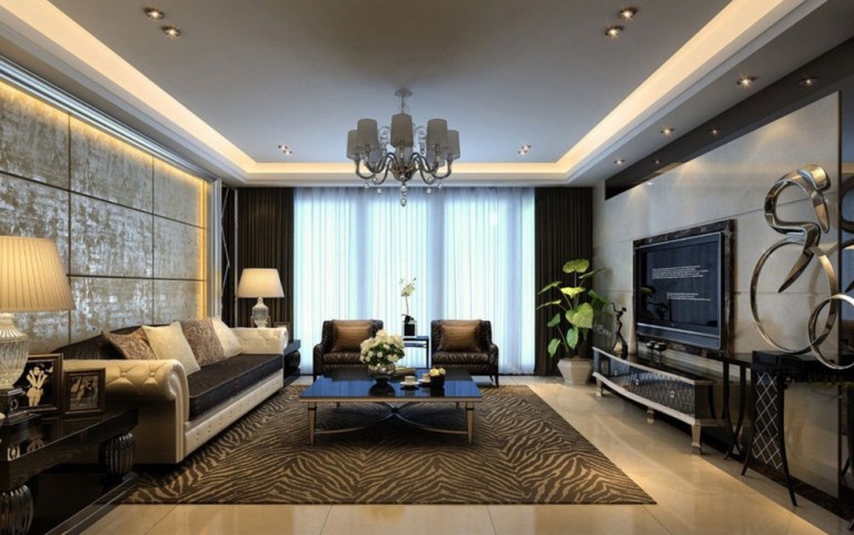 Interior Design For Rectangular Living Room