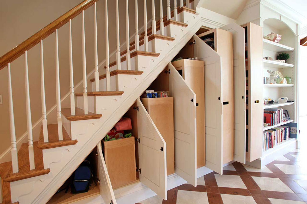STORAGE-SPACE-UNDERNEATH-STAIRS Space Saving Solutions For Tidy Homes