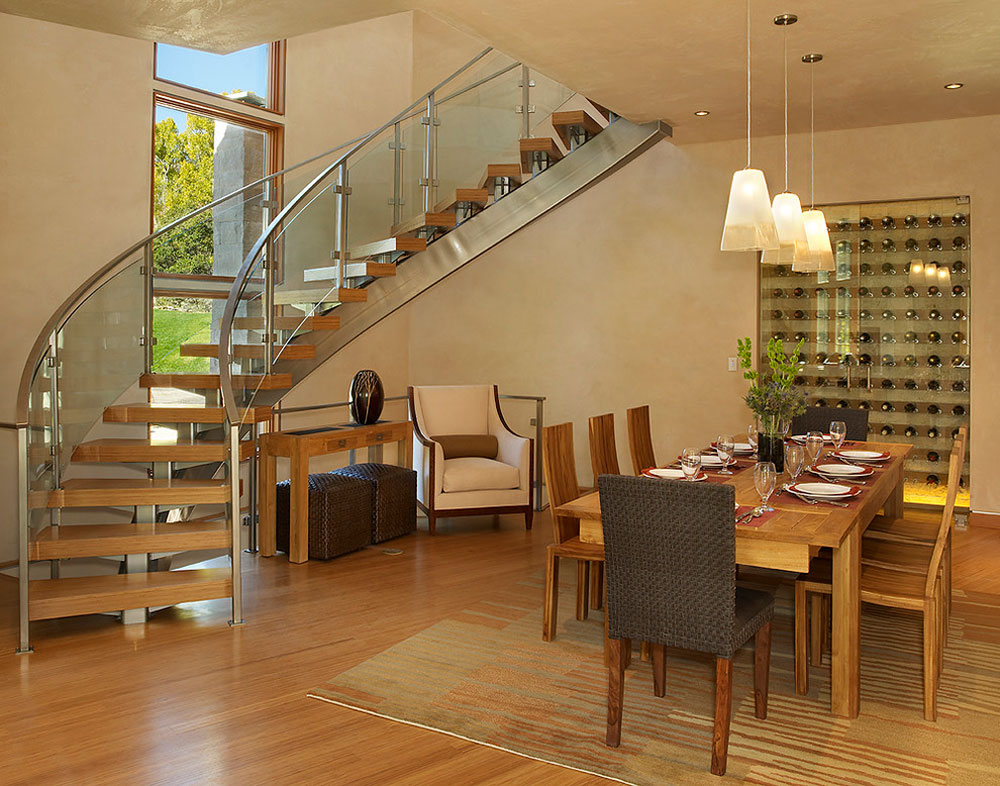 contemporary-dining-room Bamboo Flooring Pros And Cons