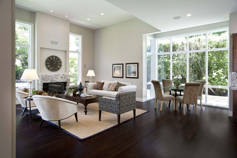 contemporary-family-room Bamboo Flooring Pros And Cons