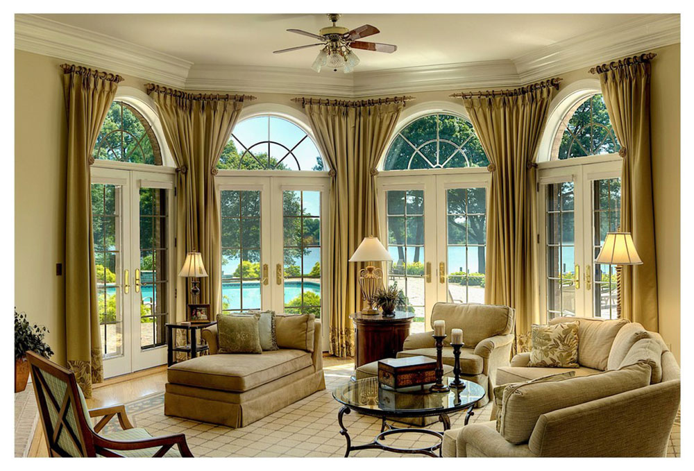 Window Treatments For French Doors, Curtains For Arched French Doors