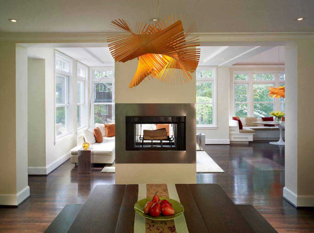 Double Sided Fireplace Designs For Your, How To Decorate A Room With Fireplace In The Middle