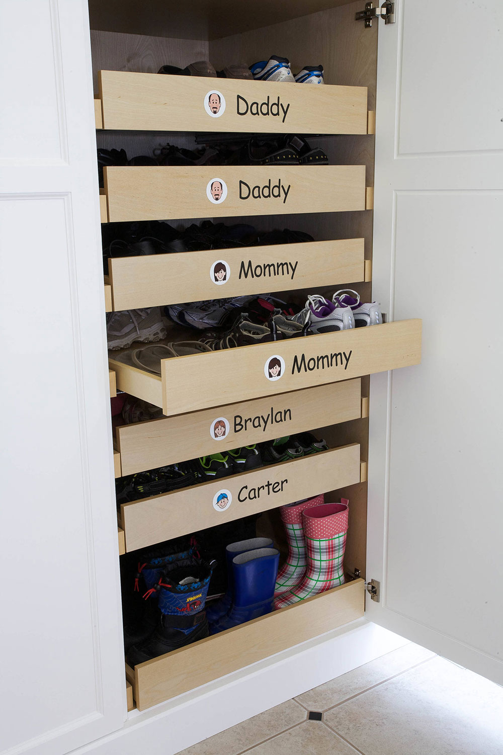 traditional-spaces Shoe Storage Ideas For Better Organizing