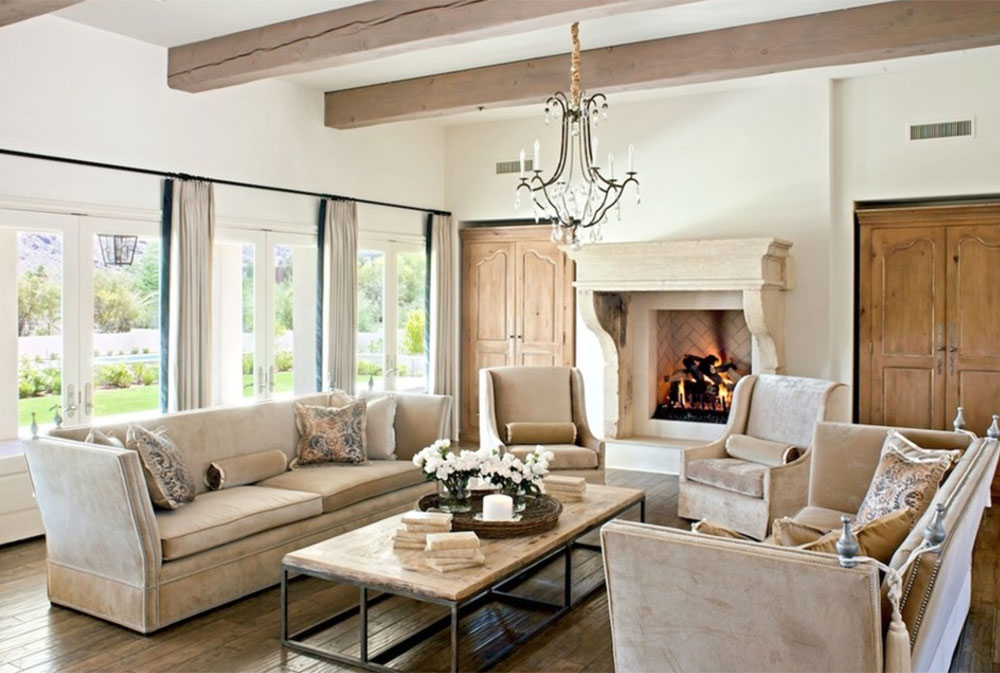 Living-Room-by-The-Refined-Group Rustic Fireplaces: Designs, Tips, and Ideas