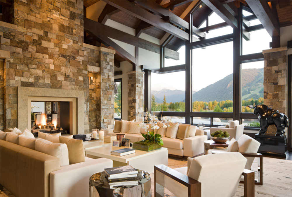 Willoughby-Way-by-Charles-Cunniffe-Architects-Aspen How To Decorate A Large Living Room (36 Ideas)