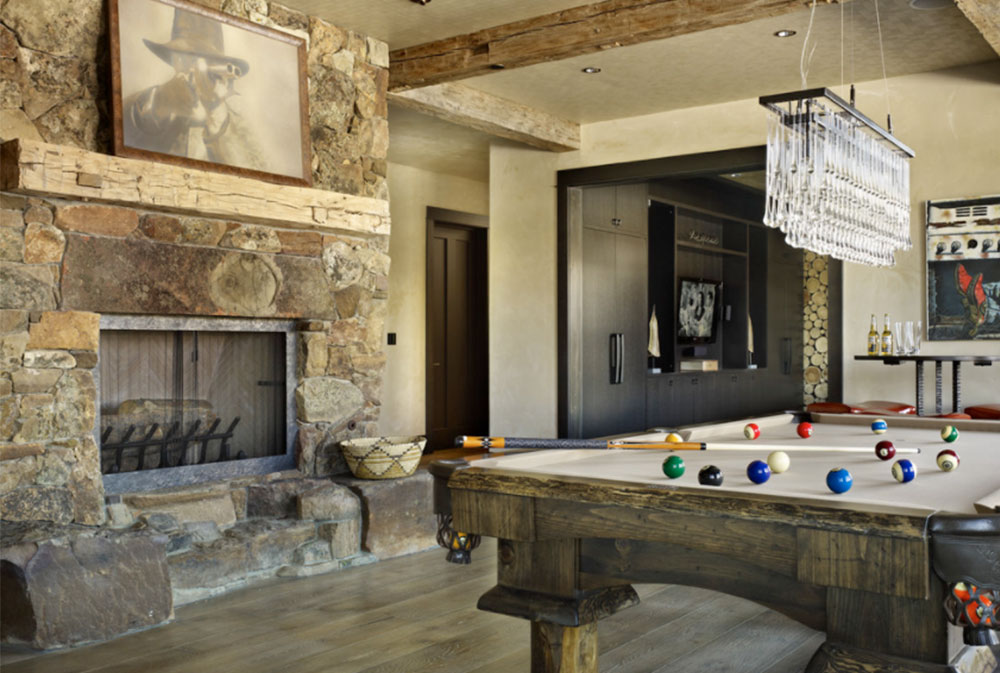 Yellowstone-Residence-Family-Room-by-LKID Rustic Fireplaces: Designs, Tips, and Ideas