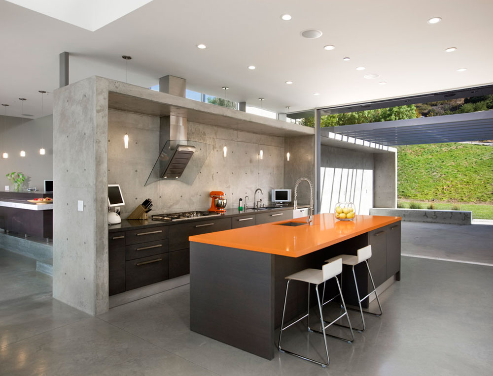 Lima-Residence-by-Abramson-Teiger-Architects Amazing Range Of Kitchen Floor Tile Designs