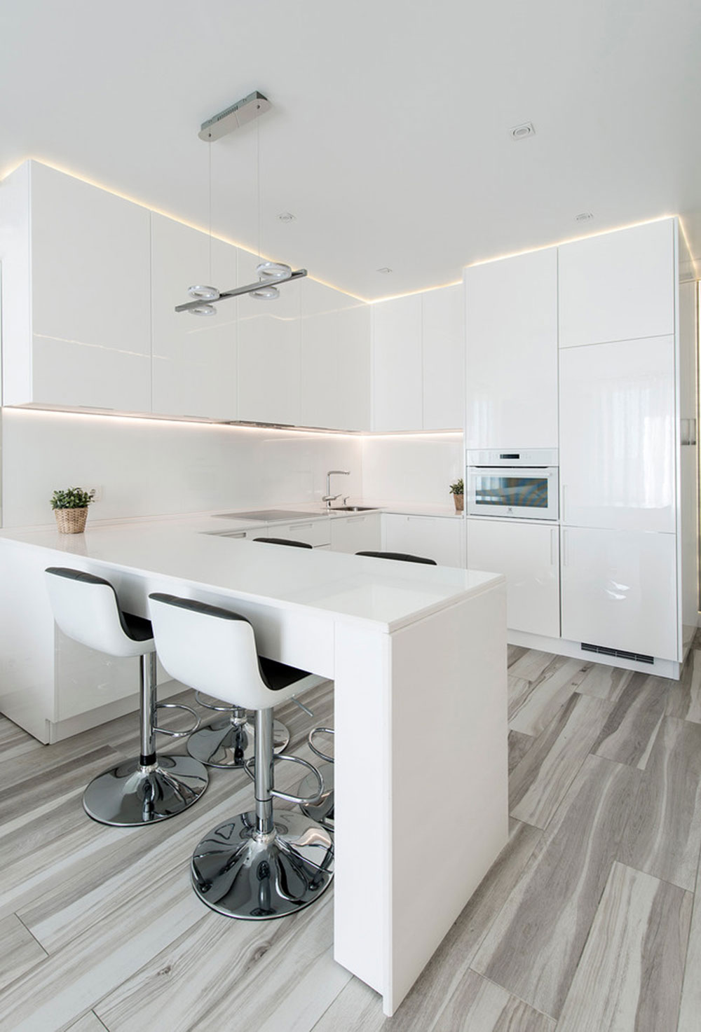 Small-Apartment-Ajform-Interiors Minimalist And Practical Modern Kitchen Cabinets
