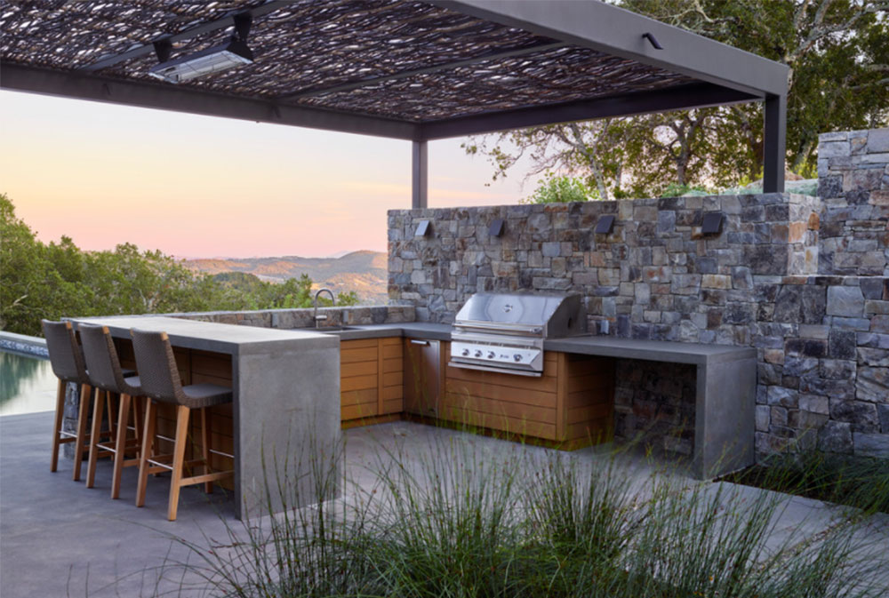 Sonoma-Overlook-by-ROCHEROCHE-Landscape-Architecture Summer Kitchen Design Ideas (50 Pictures)