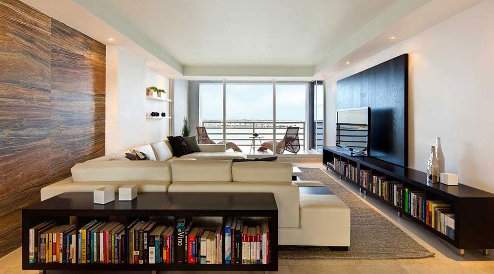 Modern-Apartment-Interior-For-Living-Room-WIth-Bookshelfs Upgrade Your Apartment to Suit Your Style