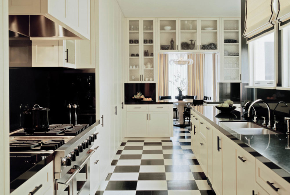 Pacific-Heights-Victorian-by-Peninsula-Custom-Homes Black and White Kitchen Design Ideas