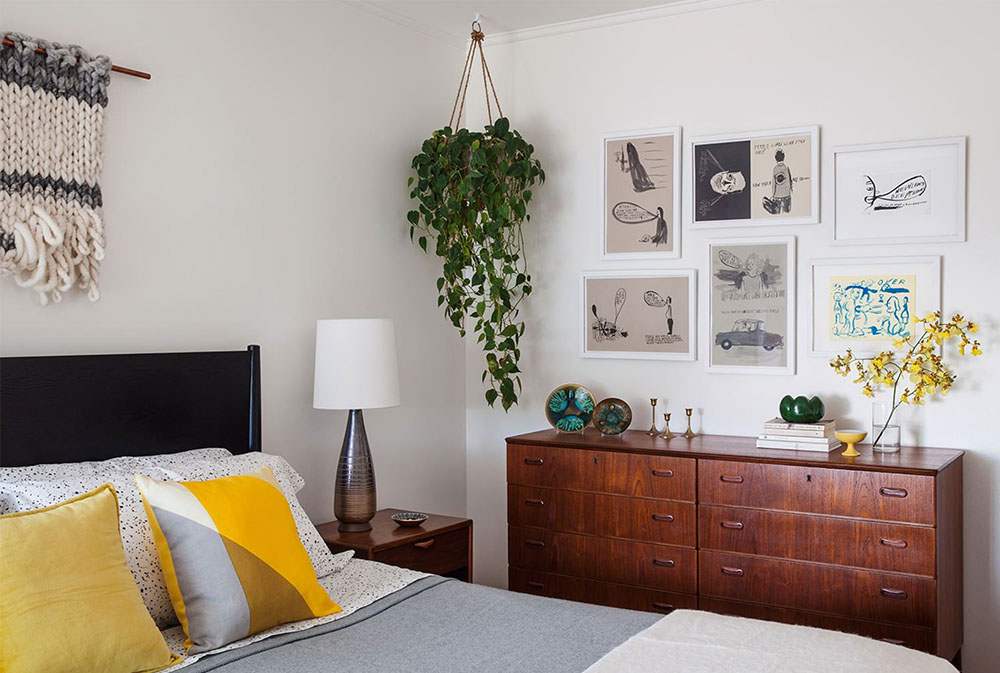 Outer-Sunset-Master-Bedroom-by-Christy-Allen-Designs Hanging Planters: Indoor Flower Pot Baskets