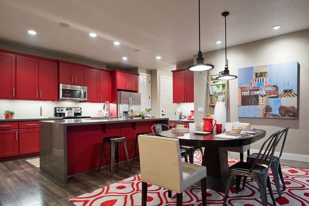 Snowmass-Plan-Independence-by-Candlelight-Homes Red Kitchen Design: Ideas, Walls, and Décor