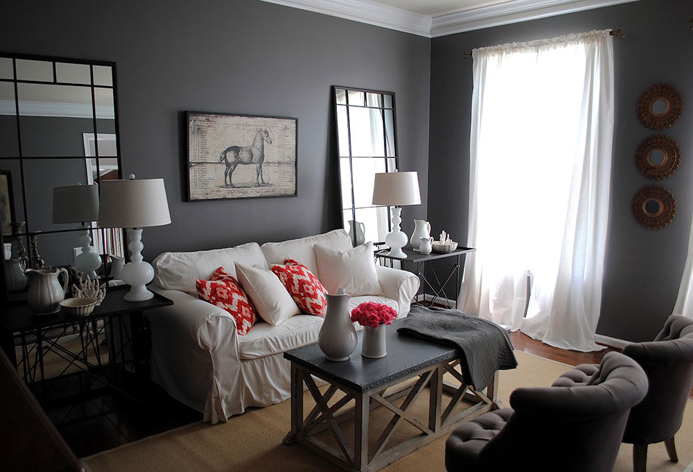 grey-living-room Home Painting Ideas For Fall