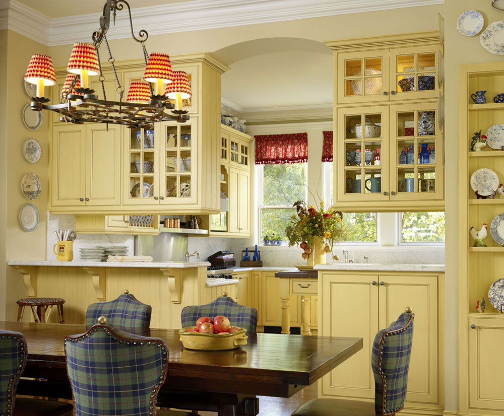 Breakfast-Room-Kitchen-by-Adeeni-Design-Group French country kitchen: décor, cabinets, ideas, and curtains