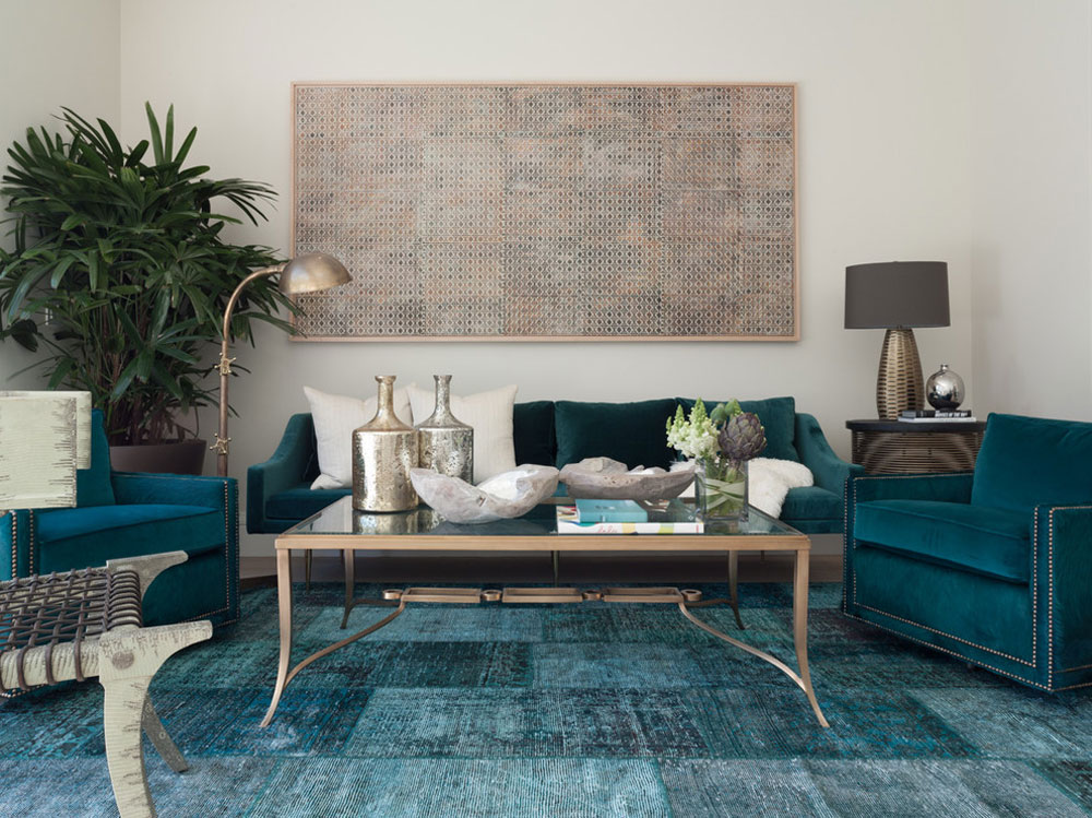 Greenwich-Street-by-Jeff-Schlarb-Design-2 Teal color: colors that go well with teal in interior design