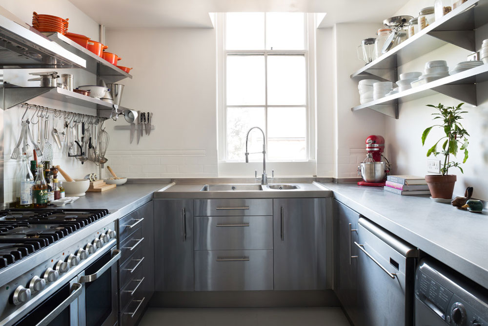 Homerton-Warehouse-by-Paul-Craig-Photography Industrial kitchen ideas: cabinets, shelving, chairs, and lighting