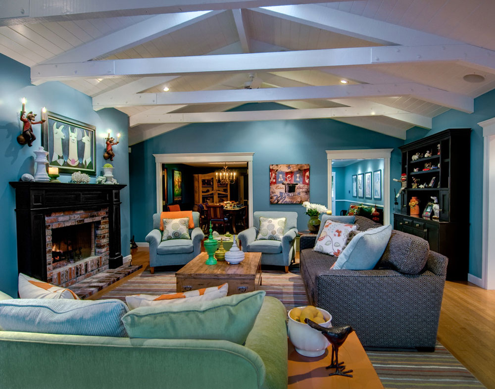 Willow-Glen-Residence-by-Viscusi-Elson-Interior-Design-Gina-Viscusi-Elson Teal color: colors that go well with teal in interior design