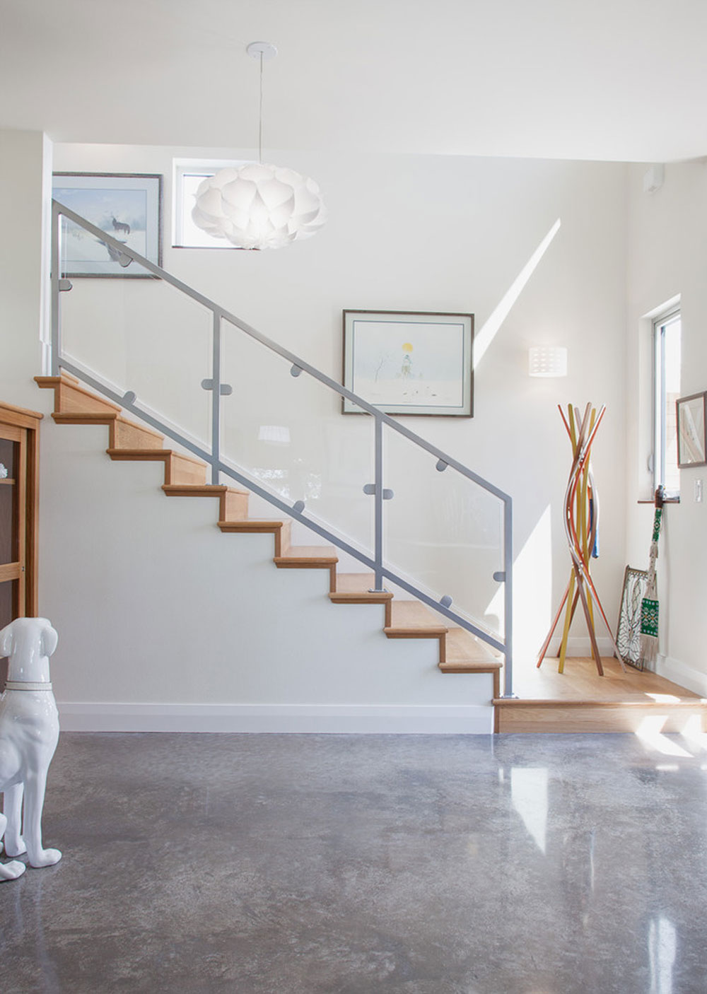 Hoffmanresidence-Staircase-by-Kailey-J.-Flynn-Photography Polished concrete floor: Advantages and disadvantages of having one