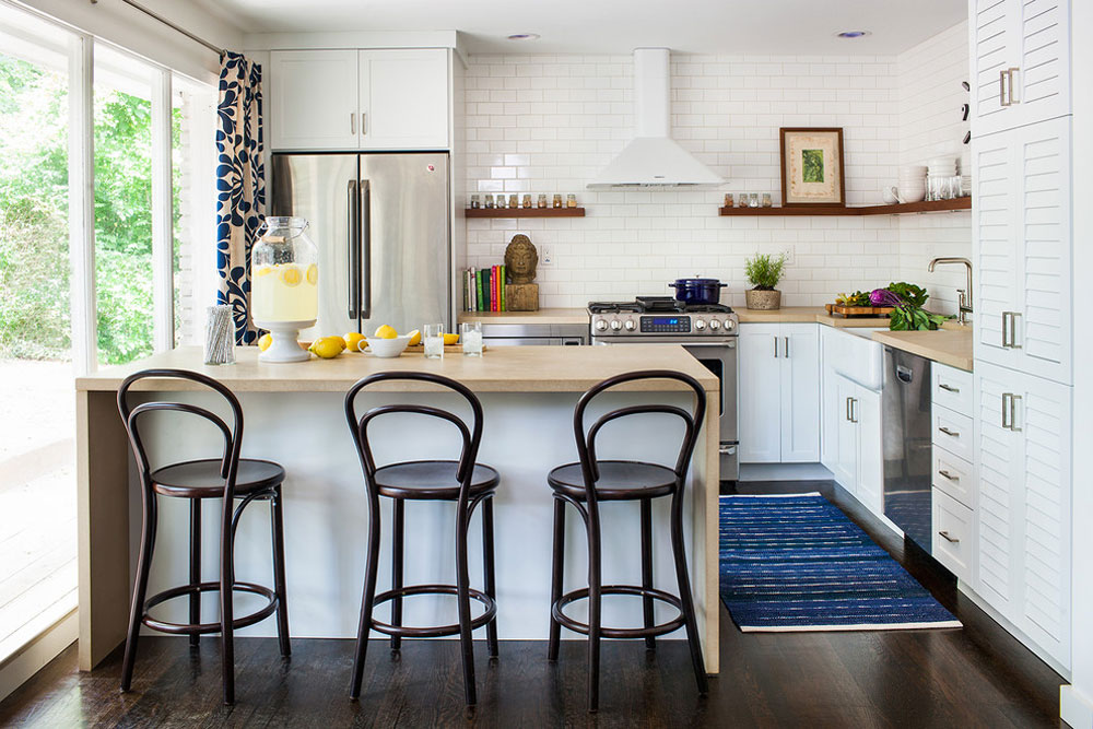 Total-Renovation-Intown-Atlanta-by-Beth-Kooby-Design How to organize and decorate a small apartment kitchen