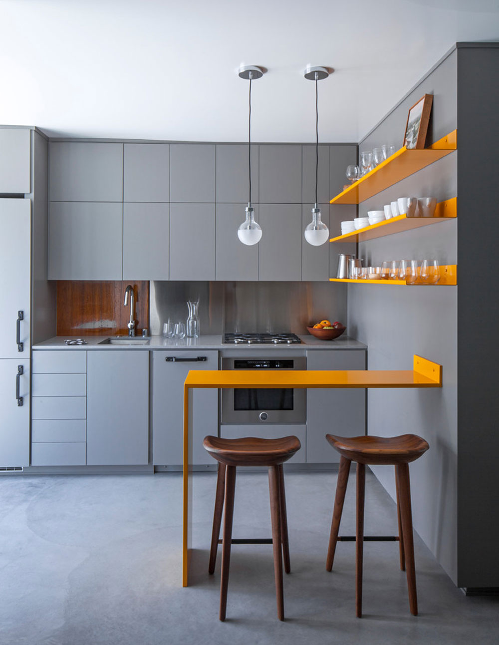 Venice-Micro-Apartment-by-Vertebrae-Architecture How to organize and decorate a small apartment kitchen