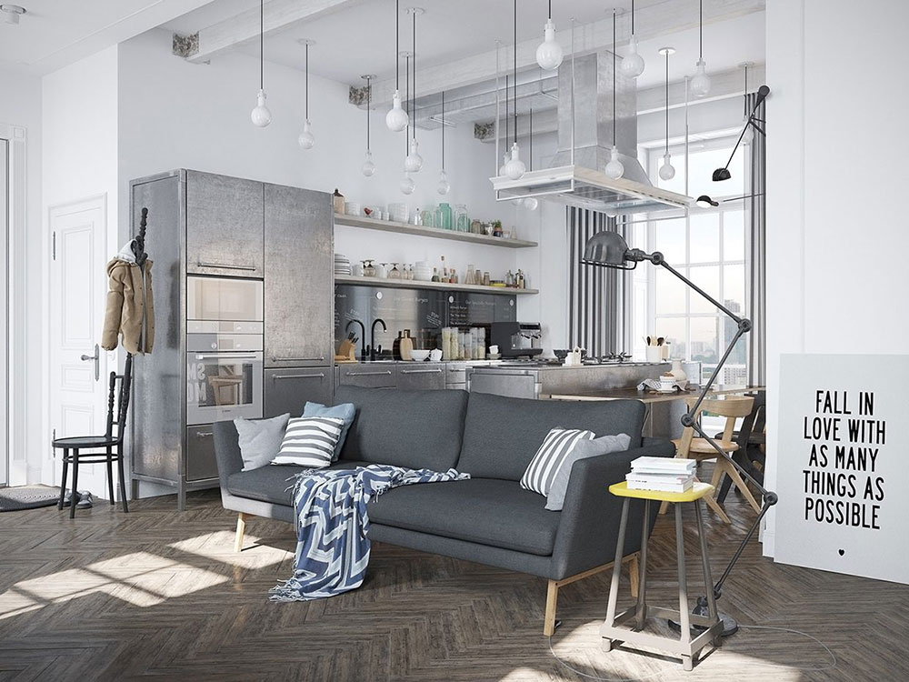 apartment-Scandinavian-style Modern Industrial Interior Design: Definition & Home Decor