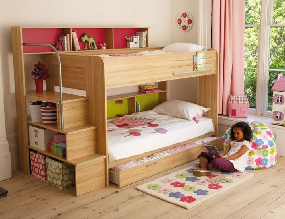 bunk-bed-for-girls-room 20 Low Bunk Beds Ideas for Low Ceiling Rooms
