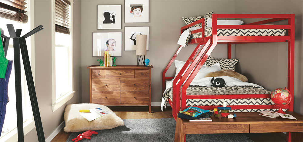 low-size-twin-over-full-bunk-bed-with-metal-frame 20 Low Bunk Beds Ideas for Low Ceiling Rooms