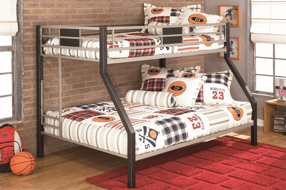 twin-over-full-metal-bunk-bed 20 Low Bunk Beds Ideas for Low Ceiling Rooms