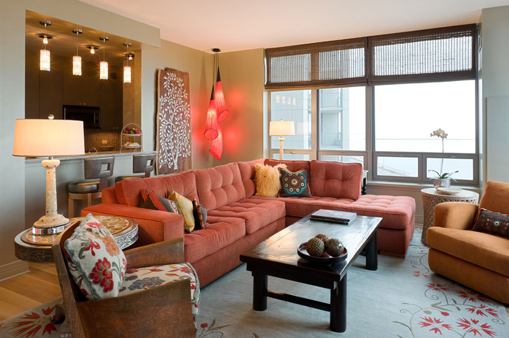 CHICAGO-LUXURY-CONDO-by-Deb-Reinhart-Interior-Design-Group-Inc. The coral color: How to decorate beautiful interiors with it