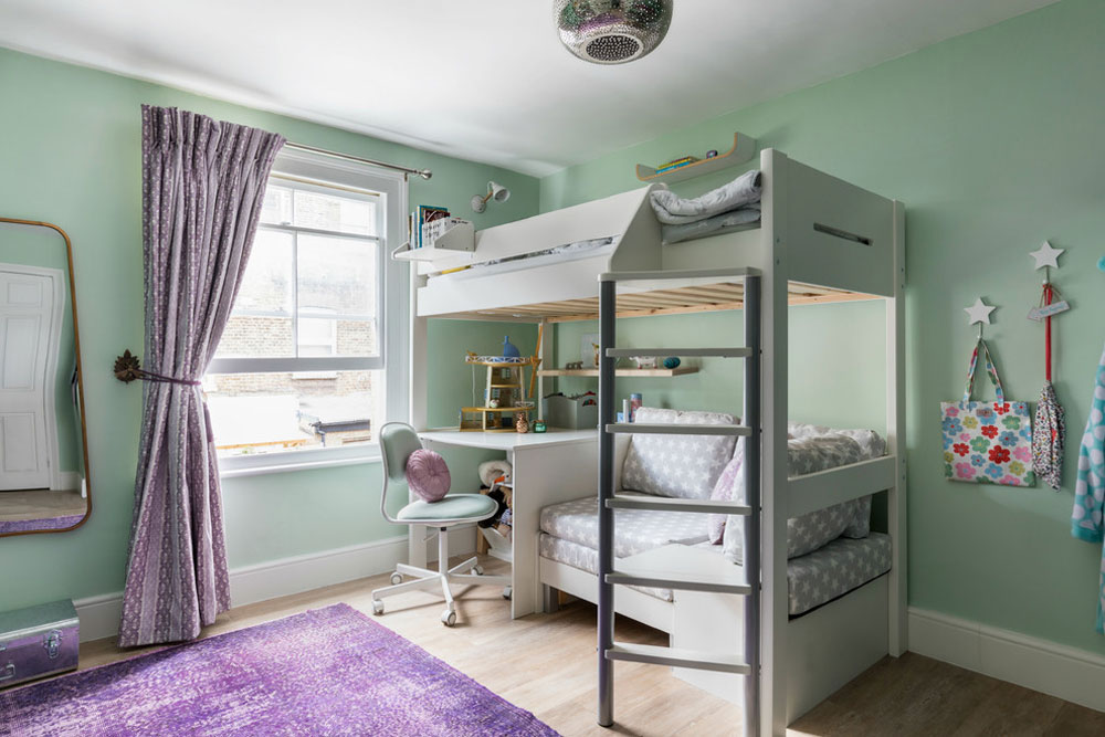 Corante-Bohemian-Family-Home-in-South-London-by-Anouska-Tamony-Designs A cor de lavanda e as cores que combinam com a lavanda