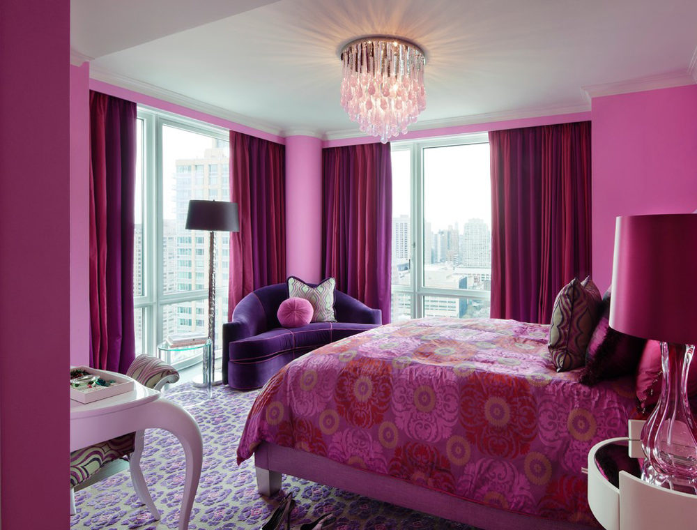 Colors That Go With Purple And How To, Curtain Color For Purple Wall