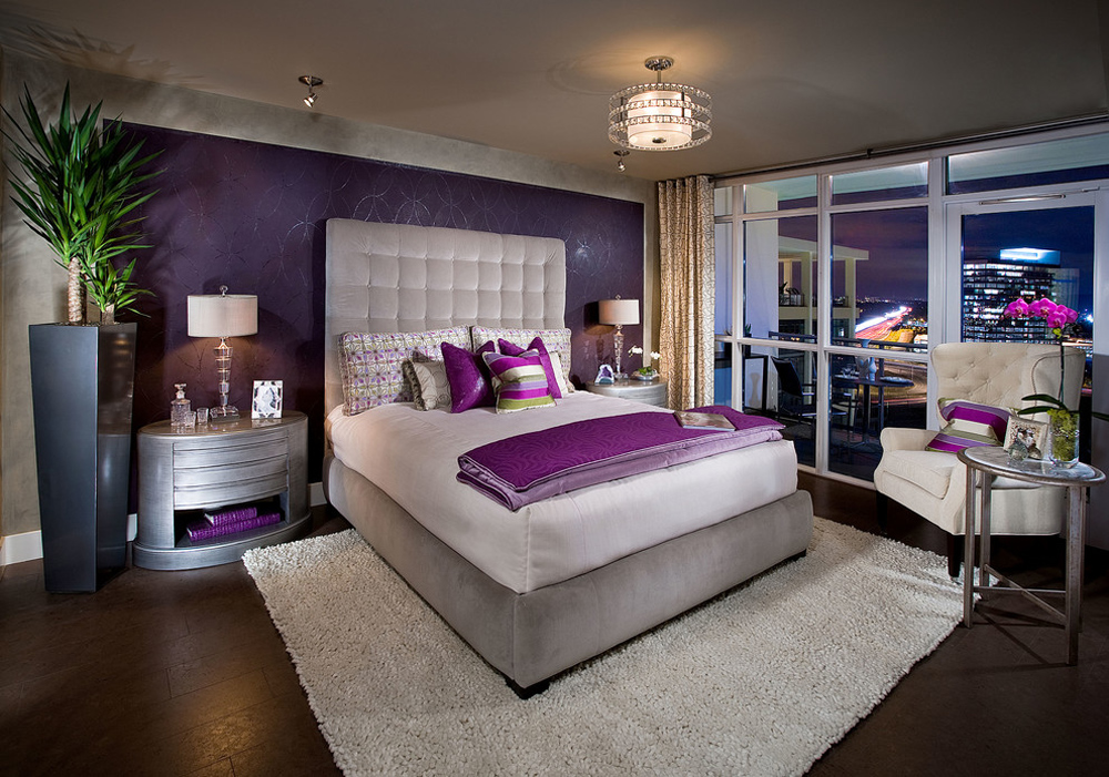 Bedroom-by-Concept-Design Colors that go with purple and how to decorate with this color