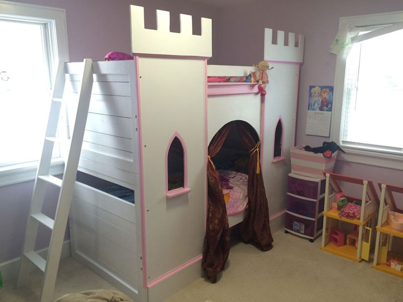 Castle-themed-bunk-beds Free DIY Bunk Bed Plans To Build Your Own Bunk Bed