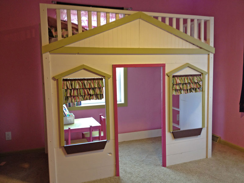 Free Diy Bunk Bed Plans To Build Your, Playhouse Bunk Bed Plans