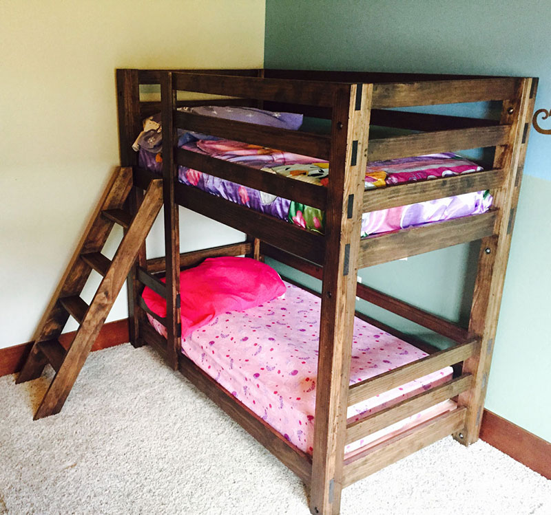 Free Diy Bunk Bed Plans To Build Your, How To Build Hanging Bunk Beds