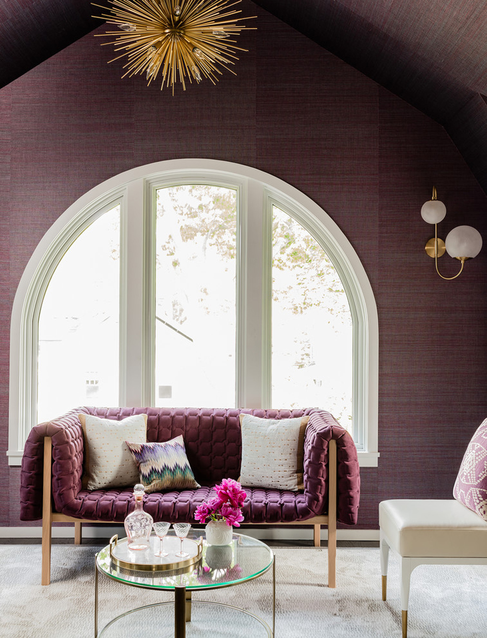 Larchmont-by-colorTHEORY-Boston-2 Colors that go with purple and how to decorate with this color