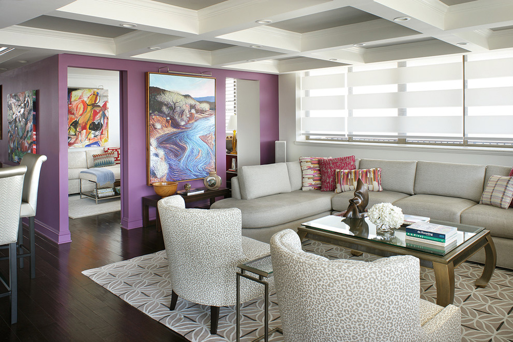 MONMOUTH-BEACH-by-Sheila-Rich-Interiors Colors that go with purple and how to decorate with this color