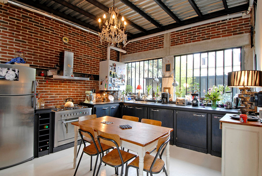 Maison-Loft-Transformation-dune-usine-en-loft-by-Zoevox Everything you need to know on how to decorate a kitchen