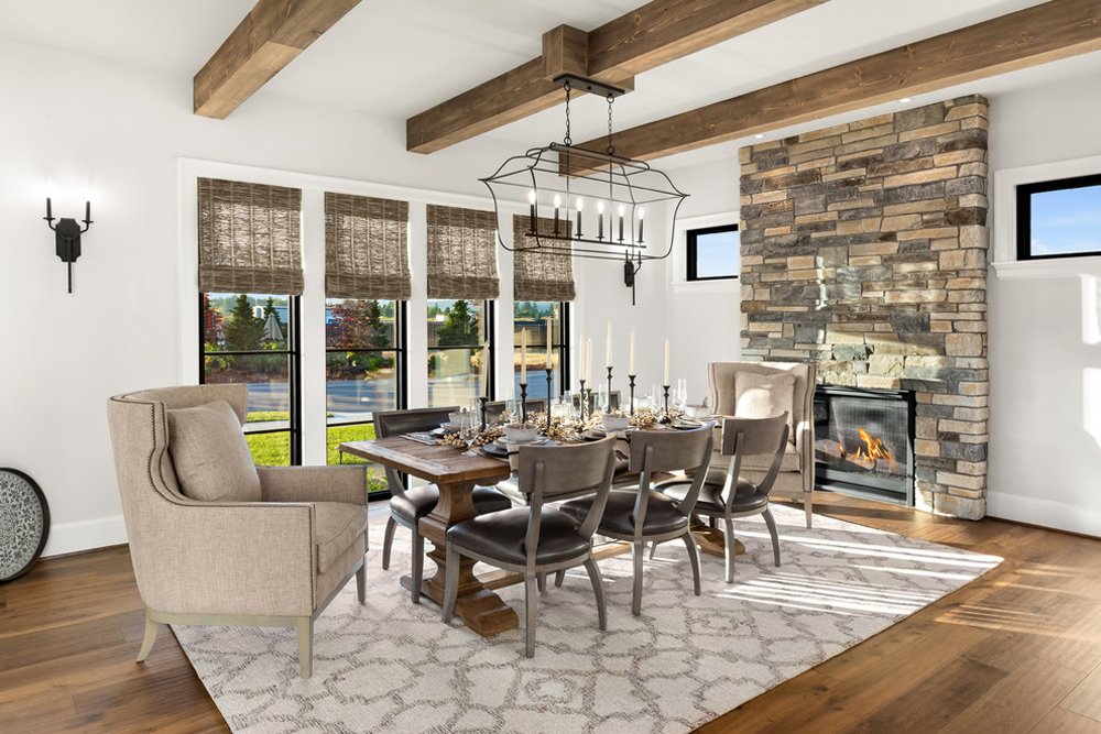 Modern-English-Farmhouse-by-Westlake-Development-Group Dining room wall decor ideas that will impress your guests