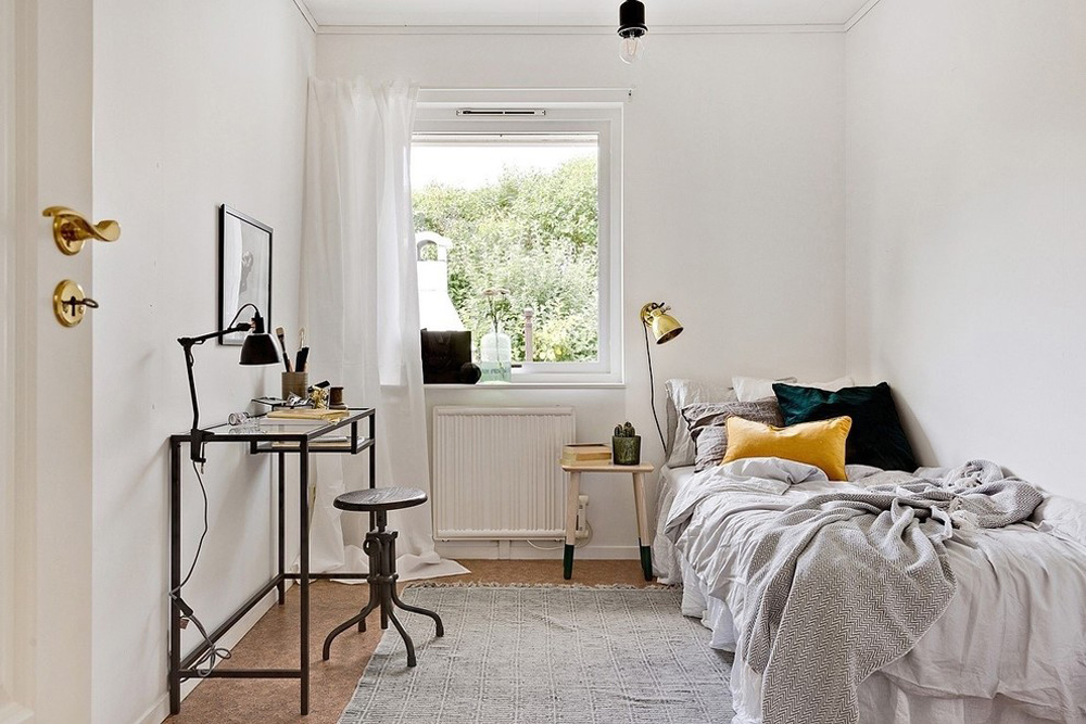 Skandinavisk-Sovrum-by-Baltazarstyle Bedroom flooring ideas and what to put on your bedroom floor